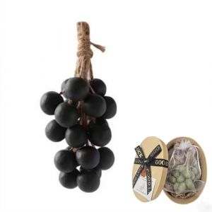 Savon de raisin fait &agrave; la main sur cordes, savon de bain pour le visage et le corps, savon doux naturel avec bo&icirc;te, d&eacute;coration d'int&eacute;rieur, cadeau pour homme et femme, &agrave; suspendre pour cuisine ou (Ainiupi, neuf)