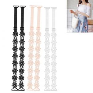 LiJuanWang Bretelles de Soutien-Gorge,3 Paires Attache Bretelle Soutien Gorge Dos Clips De Sangle De Soutien-Gorge Élastiques Bretelles de Lingerie Antidérapantes Marguerite réglables de Remplacement (xinyujiekakejiyouxiangongsi, neuf)