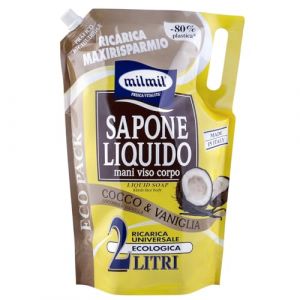milmil &ndash; Savon liquide, Coco & Vanille, 2 l (Global Dream ⭐⭐⭐⭐⭐RETOURS SANS FRAIS, neuf)