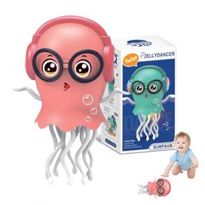 Jouet pieuvre dansante avec musique et spectacle lumineux en 3D, jouet pieuvre danseuse &eacute;lectrique, adapt&eacute; aux enfants d'&acirc;ge pr&eacute;scolaire, aux gar&ccedil;ons, aux filles, aux b&eacute;b&eacute;s et aux tout-petits (Rouge) (HUIZHOU, neuf)