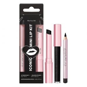 Lot de 3 rouges à lèvres : rouge à lèvres liquide mat, baume à lèvres et crayon à lèvres hydratant, teinté rose, gloss à lèvres au collagène pour lèvres sèches (noir) (Rubu22a (Livraison rapide 7-12 JOURS), neuf)