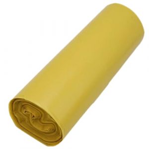 SKIR'CO Lot de 150 sacs poubelle de 60 litres - Jaune - 60 x 72 cm - Sacs poubelle de couleur jaune (Skirmantas, neuf)
