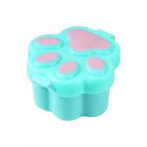 Récipients de voyage en caoutchouc pour produits de toilette en forme de patte de chat - Accessoires de voyage pour cosmétiques visage corps mains - Étanche - Essentiels de voyage avec couvercle (fivekim, neuf)