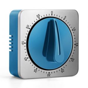 Minuteur de Cuisine M&eacute;canique et Magn&eacute;tique avec Alarme Forte - Aucune Pile N&eacute;cessaire - INOX - Minuteur Aimant&eacute; - Timer Cuisine pour Ecole, Salle de Classe - 60 Minutes (AlbayrakDirect, neuf)