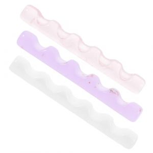 SHERCHPRY 3 pi&egrave;ces Support de Pinceaux Nail Art Acrylique Transparent Porte-stylo Multifonction pour Manucure et Calligraphie Chinoise Lot de Couleurs Pastel Rose Blanc (Dnna Huang, neuf)