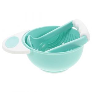 Milisten Bol Presse-pur&eacute;e Manuel Double Bol Pour B&eacute;b&eacute;, Robot Cuisine Pour B&eacute;b&eacute;s Sans &Eacute;lectricit&eacute;, Plastique S&ucirc;r Vert Clair, Pr&eacute;paration Fruits Et L&eacute;gumes, 2 Pi&egrave;ces (Suienny, neuf)