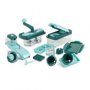 Genius Nicer Dicer Fusion Smart Julietti | Mandoline 23 en 1 Multifunction Professionelle | Trancheuse | Couper- / râpé- / éplucher- / Cubes- / Spirales- / Quartier- / Manger- / légumes | Slicer (Genius GmbH, neuf)