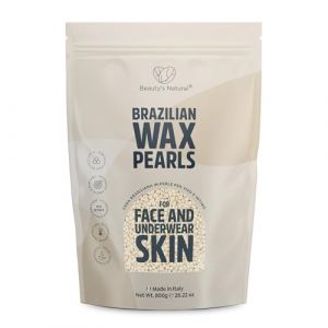 Beauty’s Natural® 800g bille de cire pour épilation à la cire d’abeille et à la résine d’origine naturelle Nickel Test. Cire visage femme sans bande adaptée à l’épilation du visage et maillot. (Beauty's Natural, neuf)