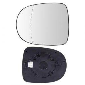Mingke Verre de R&eacute;troviseur Gauche Compatible avec Renault Clio III 2009-2013 Modus 2008-2012 Twingo II 2010-2014,Glace Retroviseur Exterieur avec Chauffant et Plaque de Support (Wayne Base, neuf)