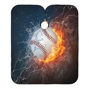 Baseball Eau Feu Robe De Coiffure Antistatique Peignoir Coiffure Anti-Taches Blouse Coiffeur Pour Barbiers Coiffeurs Barber 140X168Cm (guangzhouhongchenmaoyishanghanggerenduzi, neuf)