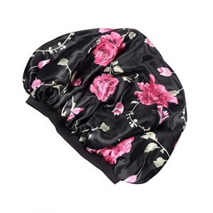 VICASKY Charlotte Satin Extra Large pour Femme de Nuit Charlotte &Eacute;lastique pour Salon de Coiffure Satin (Micanties, neuf)