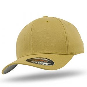 Flexfit Original Casquette Baseball Casquette de Baseball Cap Wooly Peign&eacute; Im Bundle avec UD T&ecirc;te de Mort Bandana dans Beaucoup de Couleurs - Curry, Youth (52-54 cm) (urbandreamz, neuf)