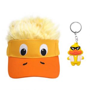 SGSCFG 1 Casquette De Baseball Et 1 Petite Cha&icirc;ne De Cl&eacute;s De Canard Jaune, Boules De Canard Douces, Chapeau Dr&ocirc;le, Chapeau De Canard, Chapeau De Golf, Chapeau De F&ecirc;te. (HAZEL WHYTE, neuf)