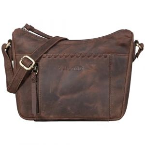 STILORD 'Nia' Femme Sac &agrave; Bandouli&egrave;re Petit Cuir Sacs &agrave; Main Femmes Vintage Sacoche &Eacute;l&eacute;gant Besace Handbag Women en Cuir Authentique, Couleur:zamora - marron (STILORD Cuir, neuf)