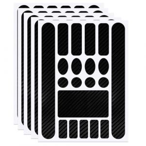 IKOPFLN 5 Pièces Protection Cadre Vélo Autocollant Carbone,Protection Cadre VTT Sticker,Protection Cadre Velo Sticker VTT,Protection Cadre Vélo pour Route Vélo VTT (Noir) (IKOPFLN, neuf)