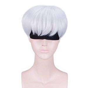 NieR Automata YoRHa n ° 9 modèle S perruque courte Cosplay Costume résistant à la chaleur cheveux synthétiques hommes perruques (sans patch) (good stuff A, neuf)