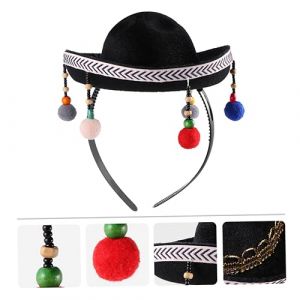 GALPADA 1 Pcs Chapeau De Fête Mini Chapeau Mexicain Chapeau De Cosplay De Festival Chapeau De Décorations Mexique Chapeau Élégant Chapeau Unique Casquette De Fête Mexique Bandeau Chapeaux (Hargrove Hare, neuf)