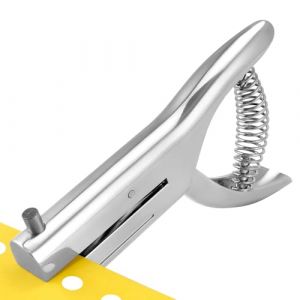 QWORK&reg; Perforatrice &agrave; trou unique de 6 mm - Perforatrice robuste pour papier, cartes et PVC, avec capacit&eacute; de perforation jusqu'&agrave; 2 mm (20 feuilles) (shavinglikes, neuf)