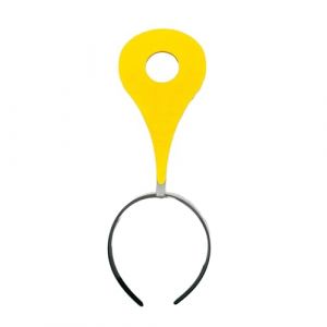 Conception de symbole unique accessoire Bandeau de femmes non transformé avec un cerceau de cheveux durable pour les festivals de mascarades voyage en épingle à cheveux Jaune 3# (kilnbright, neuf)