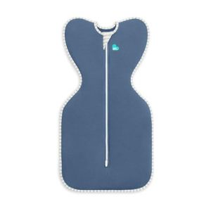 Love To Dream Emmaillotage, Nouveau-n&eacute; 2,2-3,8 kg - Denim, Coupe ajust&eacute;e, favorise Un Sommeil sain, 1,0 Tog - 20-24 &deg;C, Coton Lavable en Machine et Double Fermeture &eacute;clair (Love To Dream, neuf)