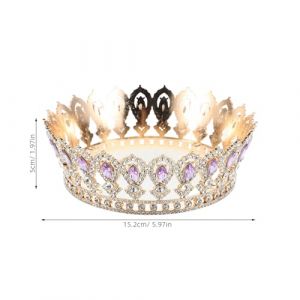 Garneck Couronne Baroque Diad&egrave;me D'Anniversaire Couronne En Bandeau De Mari&eacute;e Diad&egrave;me En De Bal En Diad&egrave;me De F&ecirc;te Diad&egrave;me De Mariage (Eerstra, neuf)