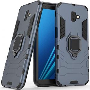 Compatible avec Galaxy J6+ (2018) Coque, Anneau de Support T&eacute;l&eacute;phone Voiture Magn&eacute;tique Bague 360 &Eacute;tui de Protection pour Samsung Galaxy J6 Plus (Bleu Marine) (DaMain, neuf)