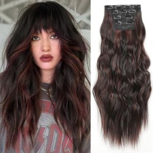 YDDM Extension Cheveux Naturel Clip Invisible Extension a Clip Cheveux Naturel Boucl&eacute; Extensions de Cheveux Extension Rajout Cheveux Clip Naturel Clip (YDDM Hair, neuf)