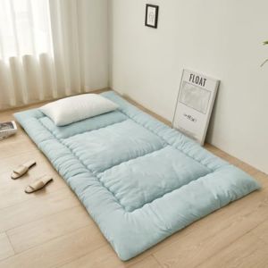 PeKmaR Matelas de Sol Tatami Simple Épais Futon Japonais Portable Enroulable Pliable pour Garçons Filles Dortoir Étudiant Adulte, Vert, 100x190cm (yihuijialaile, neuf)