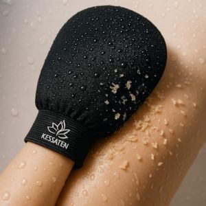Gant Exfoliant Professionnel + Savon Noir Naturel &ndash; Gant pour Hammam &agrave; la Maison &ndash; Peau Douce, Lisse & Purifi&eacute;e &ndash; &Eacute;chantillons D&eacute;couverte + E-book Inclus (NLC E-Company LLP, neuf)