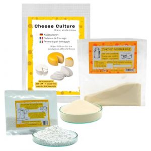 Présure Poudre 25g + Ferment Fromage + Chlorure de calcium 10g - Fabrication du fromage (AlcoFermBrew, neuf)