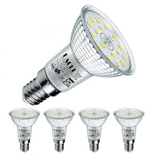 EACLL Ampoule LED E14 Blanc Froid 4.9W &Eacute;quivalent Incandescence Halog&egrave;ne 75W, Lot de 4. 710 Lumens 6000K Non Dimmable, Large Faisceau 120&deg; Spot, &Eacute;clairag sans Scintillement, R50 Lampe &agrave; R&eacute;flecteur (EACL, neuf)