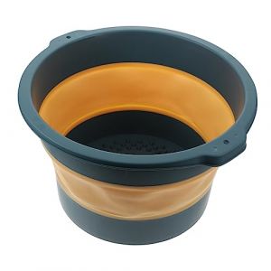 WRITWAA 1 Pi&egrave;ce bain de pied bassin de lavage des pieds pliant bassin de trempage des pieds lavabo pliable bassin de sur&eacute;l&eacute;vation pliable lavabo de la salle de bain bassin pliable trp Bleu (Saieli, neuf)