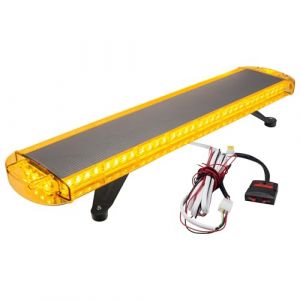Esoldnic 92.5CM 72 LED stroboscopique bande, IP65 étanche d'urgence ambre clignotant, avertissement de danger de sécurité avec HGV remorque support de montage universel (DC12-24V) (Esoldnic-EU, neuf)