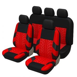 AMHIL Auto Housse de Si&egrave;Ge pour Suzuki Swift Sport 1.Gen (RS) 5-Door 2005-2012, Protecteurs de Si&egrave;Ge Auto, Bordures &eacute;Lastiques, Compatible avec Les Airbags Lat&eacute;Raux, Lavable en Machine,G/Red (suiyueheng, neuf)