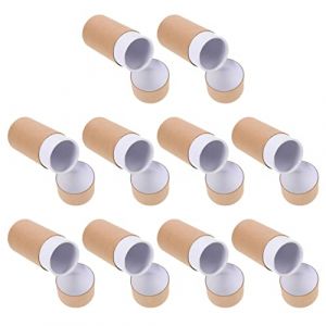 TEHAUX Boîte D'emballage De Bouteille En Papier Kraft Boîtes De Rangement Cylindriques Rondes Pour Thé Et (Breamblue N, neuf)
