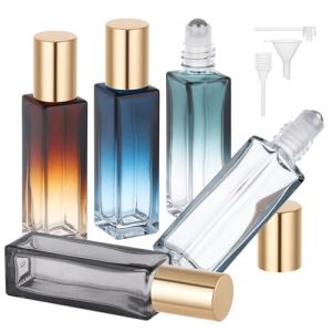 Segbeauty Flacon Roll On Vide, 5 Pezzi 10ml Roll On Huiles Essentielles, R&eacute;utilisable et Portable, Flacon Parfum en Verre, avec Bille Roulante en Acier Inoxydable, pour Massage (Seg-Beauty, neuf)