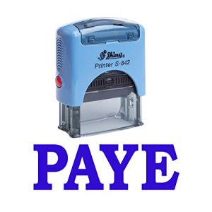 Stamp PAYE auto-encrage caoutchouc Stationary Office personnalisé Brillant Stamp (Vintageandyou, neuf)