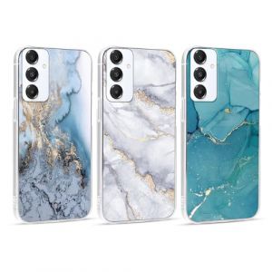 Xylota 3 x Coque pour Samsung Galaxy A56 5G 6,7", Transparente &Eacute;tui avec Aesthetic Motif Marbre, Mince TPU Souple Silicone Housse Antichoc Antirayures Protection Case Cover pour Samsung Galaxy A56 5G (AMCREST HOLDINGS, neuf)