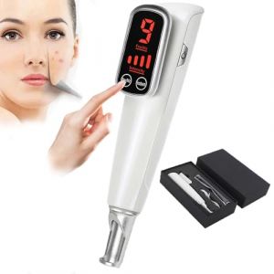 Stylo Picoseconde Professionnel Pour Enlever Les Tatouages,Lumi&egrave;Re Rouge Et Bleue,Stylo De Beaut&eacute; Pour &eacute;Liminer Les Taches Brunes Et Les Pigments,9 Fr&eacute;quences + 4 Intensit&eacute;s,&eacute;cran Tactile,Red (RULINSHANGMAO, neuf)