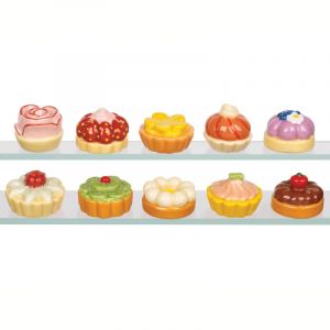 F&egrave;ves th&egrave;me "tartes" pour galette des rois (x2) (CERF DELLIER, neuf)