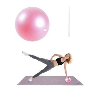 Horktrust Ballon Pilates 25 cm - Ballon Pilates、Balle Fitness Accessoire de Pilates et de Yoga pour Gym Yoga Grossesse Siege Bureau, Formation de Base & Th&eacute;rapie Physique & Am&eacute;liorer l'&eacute;quilibre (HaoKongDaCheng, neuf)