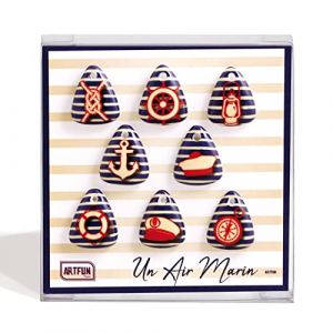 ArtFun Coffret de FEVES galette des rois porcelaine Un Air Marin pour une Epiphanie Premium (FEVE ARTFUN, neuf)