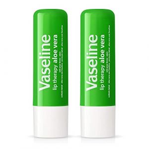 Vaseline Lip Therapy Aloe Vera Baume &agrave; L&egrave;vres 2 x 4,8 g (EVER GROUPE, neuf)