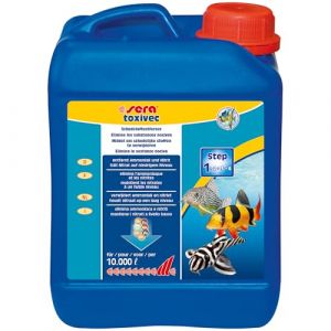 sera toxivec 2,5 L | Effet imm&eacute;diat | &eacute;limine l'ammoniaque, Le Chlore & Les m&eacute;taux Lourds de l'aquarium 2.500 ML | r&eacute;tablit Les param&egrave;tres de l'eau (sera Group Shop, neuf)
