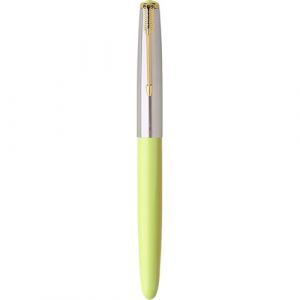 Ranvi Stylo plume Hero 616,Garniture dorée,Plume 0,38 mm Jaune (RuiyingTech-EU, neuf)