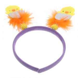 Homoyoyo Coiffe De P&acirc;ques Poussin Jaune Serre-t&ecirc;te Mignon Avec Plumes Accessoire De D&eacute;guisement Pour F&ecirc;te Printani&egrave;re (Alda Jin, neuf)