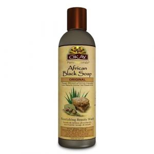 African Black Liquid Soap by Okay for Unisex - 8 oz Soap (Fast Media Ships From USA, neuf)