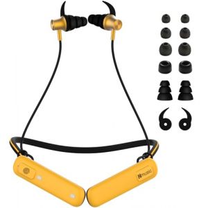 Hmusic H23Pro Casque Bluetooth tour de cou, étanche IPX7, 30 dB, 30 dB, longue durée de vie de la batterie 80 h avec micro ENC, protection auditive pour tondre, chantier, extérieur (Hmusic, neuf)