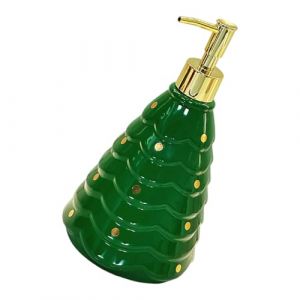 Bouteille festive en c&eacute;ramique rechargeable pour shampooing, gel douche, accessoire de salle de bain sur le th&egrave;me de No&euml;l, bouteille de rangement en c&eacute;ramique (Gaijiyja, neuf)