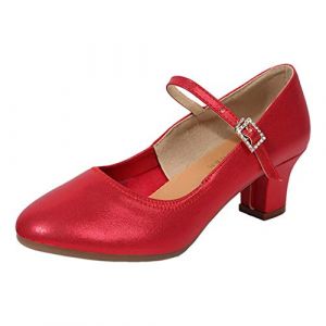 Chaussure Femme Danse De Salon Latin Confort Talons Hauts Chaussures Danse Salle De Bal Semelle Souple À Bout Ouvert Chaussures De Danse Latine pour Femme Danse Tango Valse Fête Sociale Salsa Sandale (Anglekie, neuf)